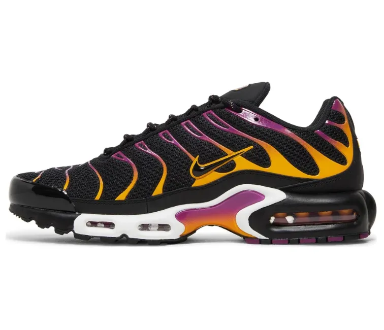 Men's Nike Air Max Plus TN (Black/Gold-Purple) Full Comfort Seamless Design