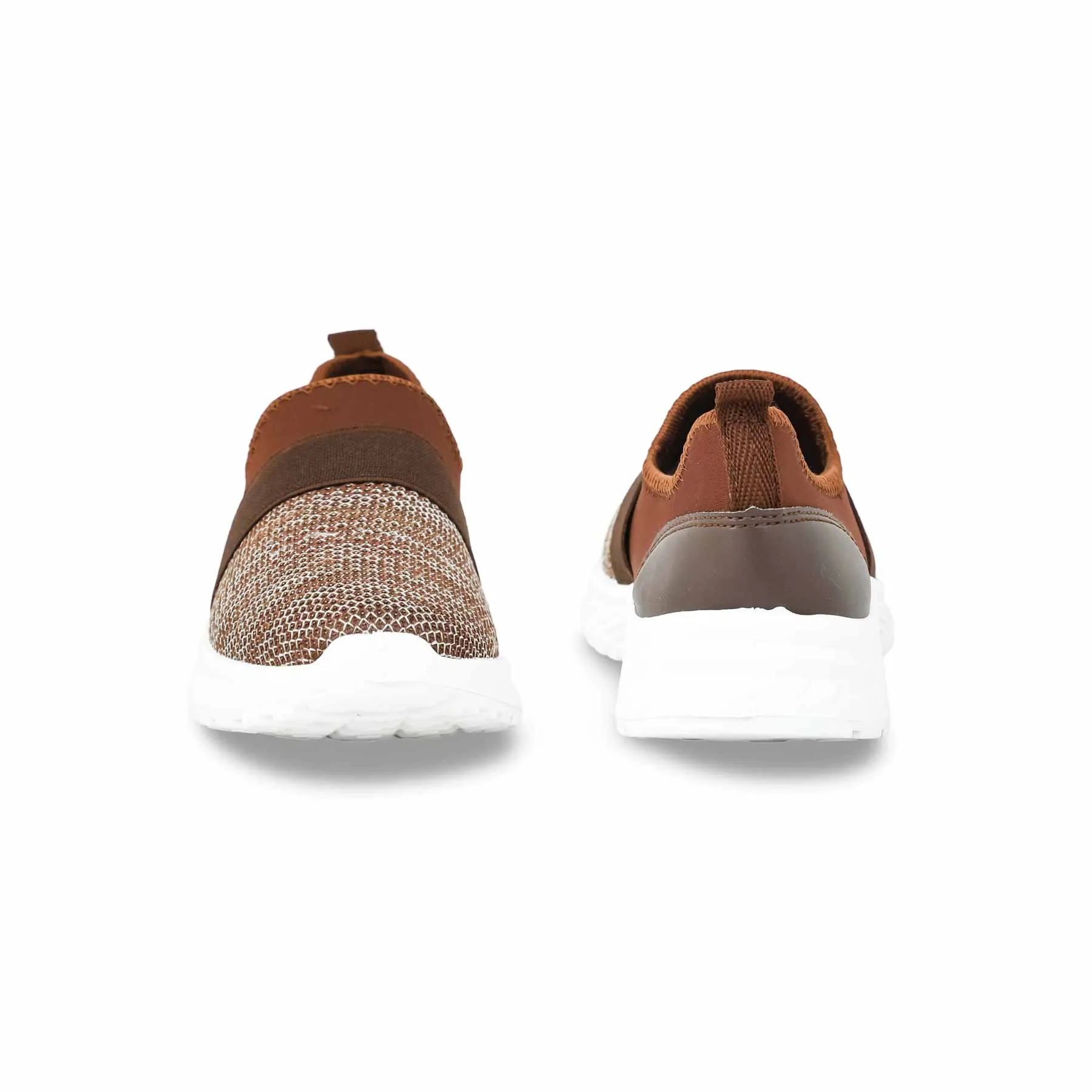 Brown Casual Sneaker For Women AT9098 Gel Infused Layer
