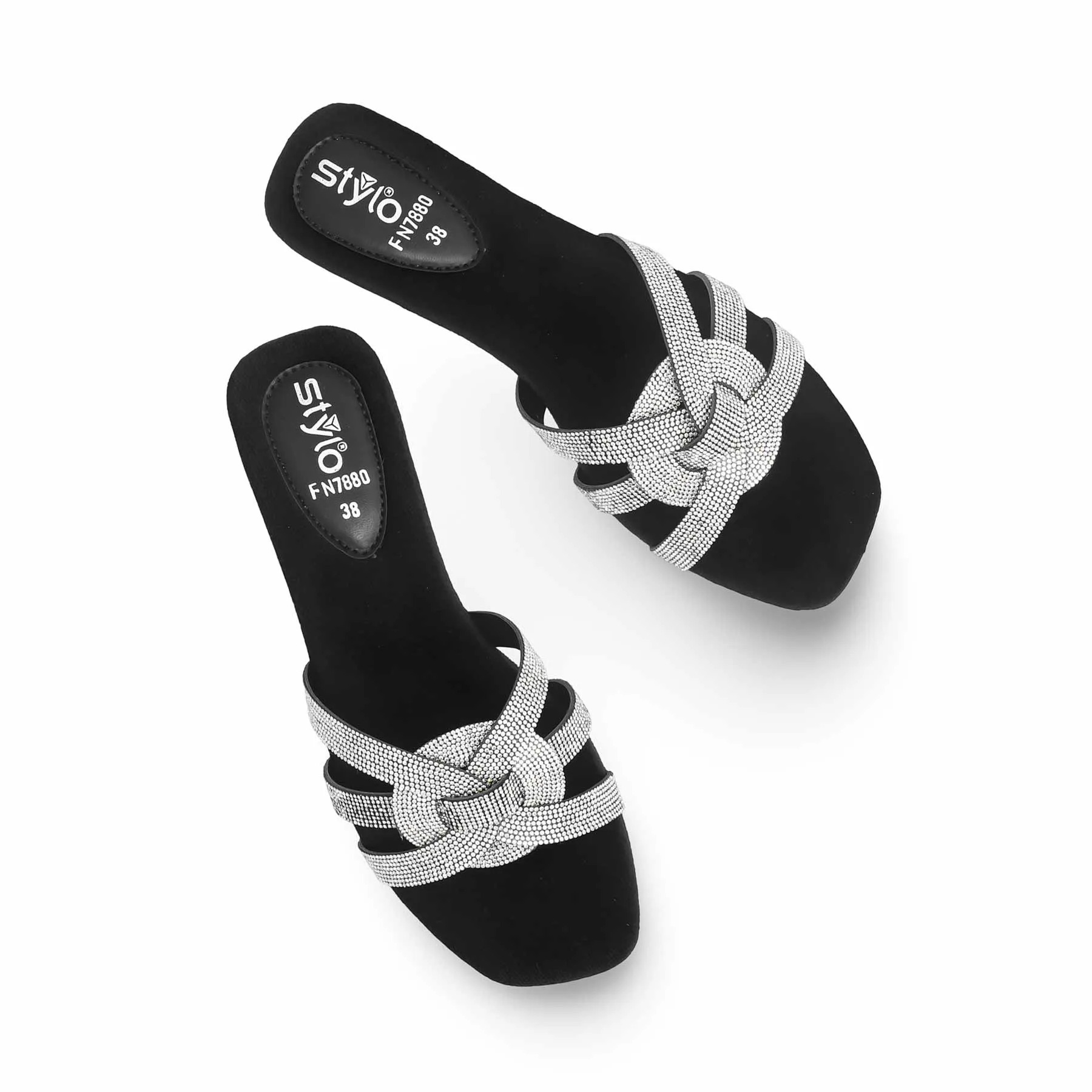 Black Fancy Slipper FN7880 Country Glow Spa Glow