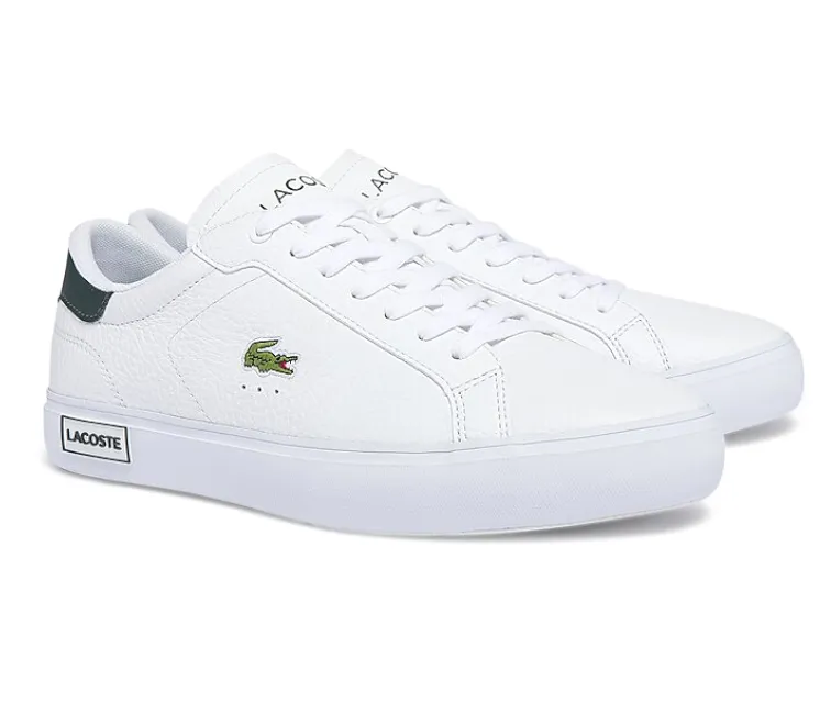 Men's Lacoste Powercourt 0721 2 SMA (White/Dark Green) Speed Runner