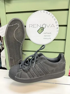 Adidas Grey/Grey Superstar Sneakers (Womens 8) Torsional Rigidity Plate Eco Performance