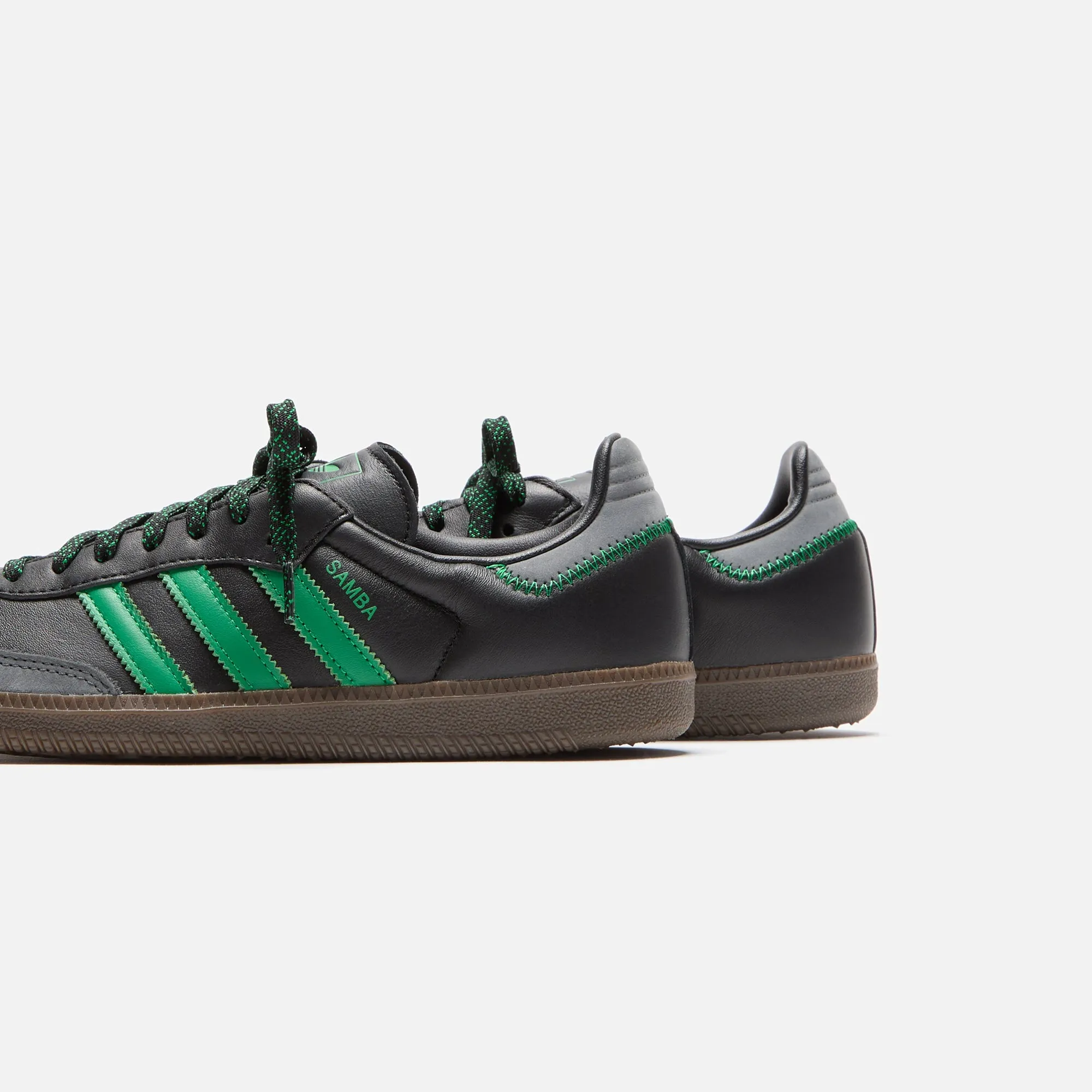 adidas WMNS Samba OG - Core Black / Green / Grey Six Running Ease Everyday Support
