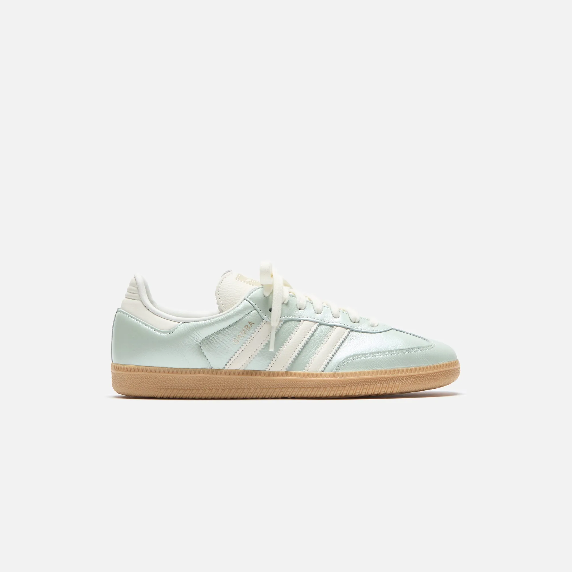 Soft Entry adidas WMNS Samba OG - Linen Green Metallic / Off White / Cyber Metallic