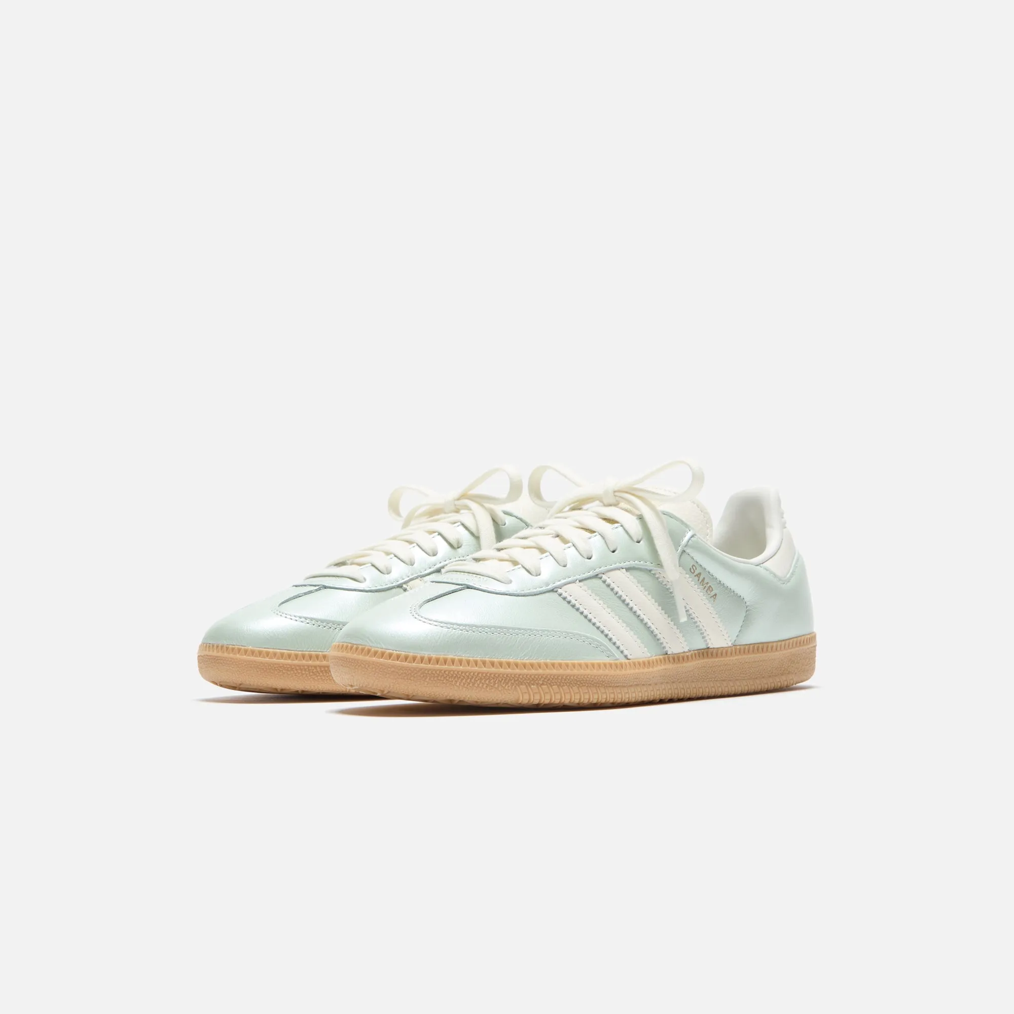 Statement flair Flexi Fit adidas WMNS Samba OG - Linen Green Metallic / Off White / Cyber Metallic