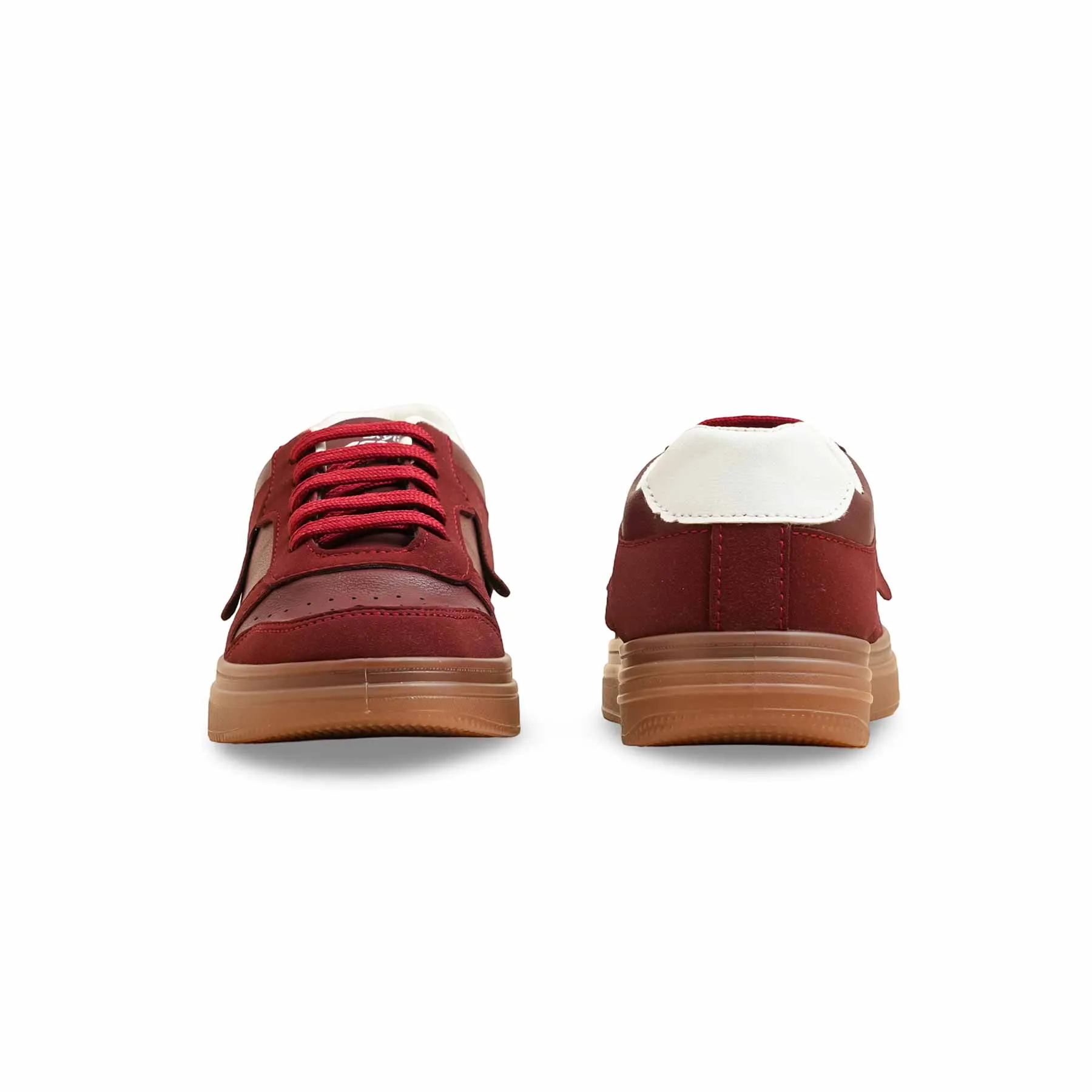 Barefoot feel Smooth Use Burgundy Casual Sneaker AT7442