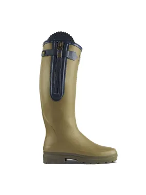 L'Alliance Neoprene Lined Wellington Boot (Regular Fit) - Vert Vierzon Anti Static Lining Good Arch Support