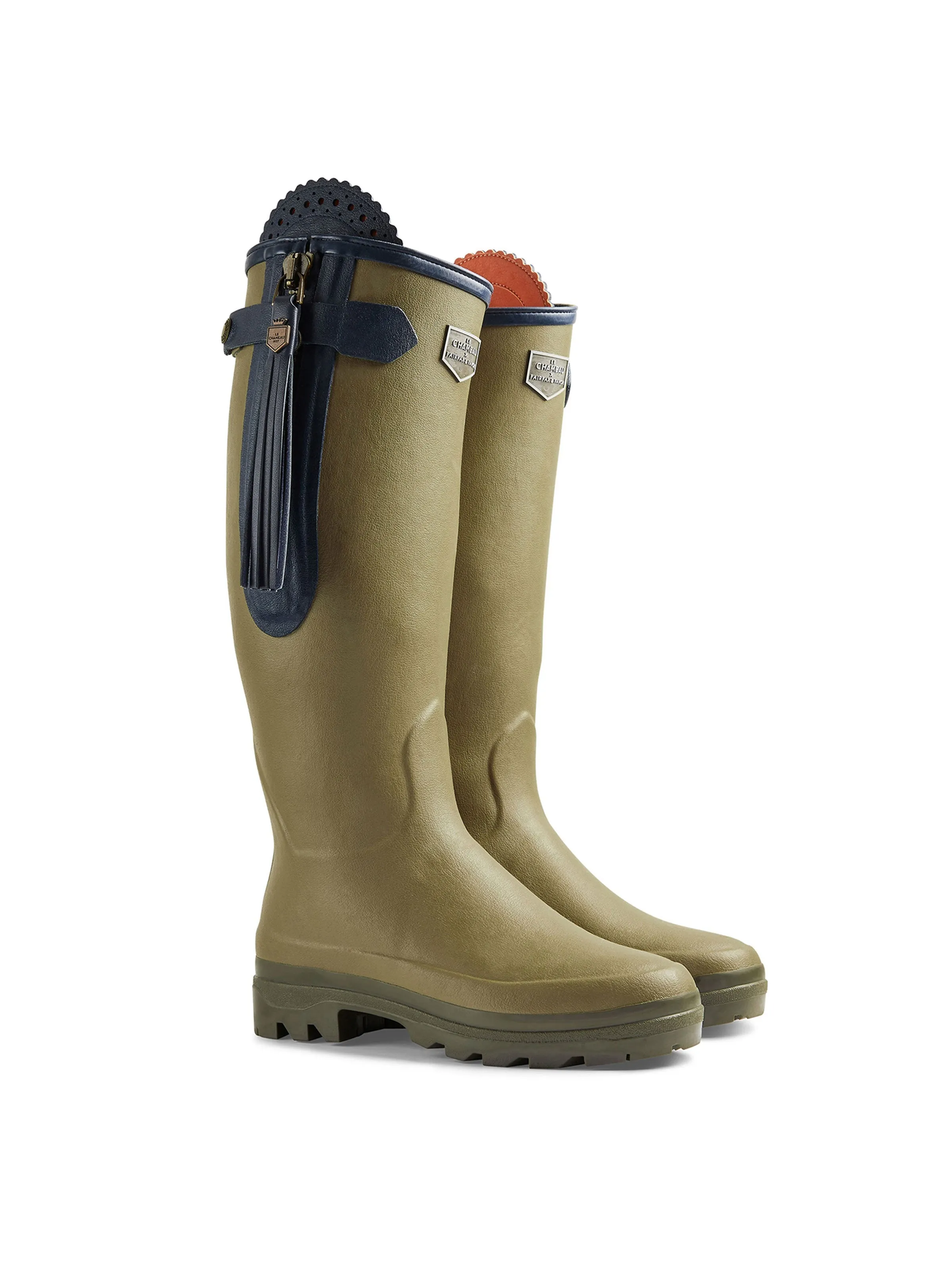 Feather Light Daily Walks L'Alliance Neoprene Lined Wellington Boot (Regular Fit) - Vert Vierzon