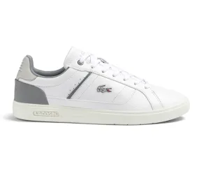 Men's Lacoste Europa Pro 123 2 SMA (White/Grey) Well Cushioned