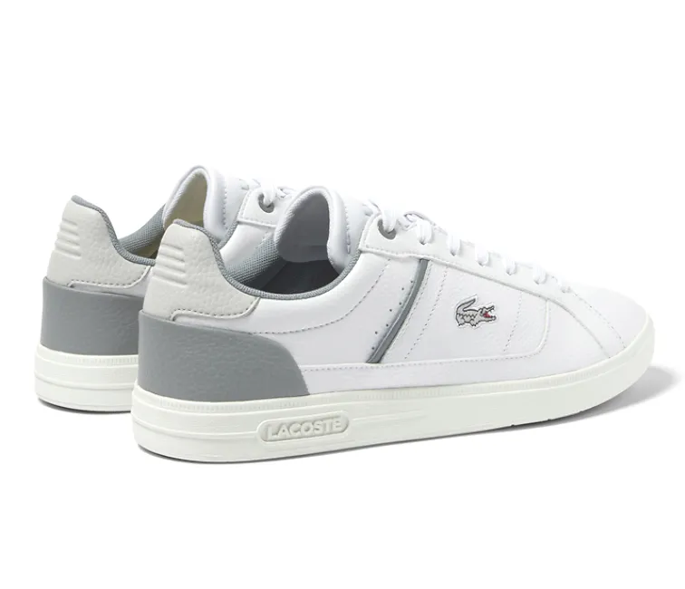 Men's Lacoste Europa Pro 123 2 SMA (White/Grey) Shock-absorbent materials