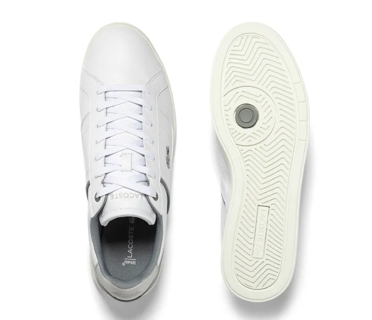Men's Lacoste Europa Pro 123 2 SMA (White/Grey) Airflow Optimized Motion Style