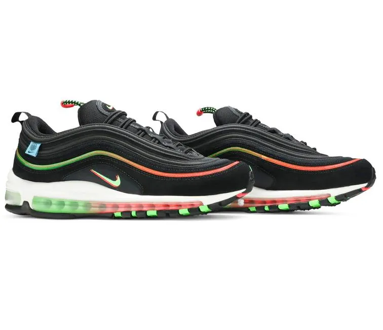 Ergonomic Heel Cup Design Men's Nike Air Max 97 Worldwide (Black)