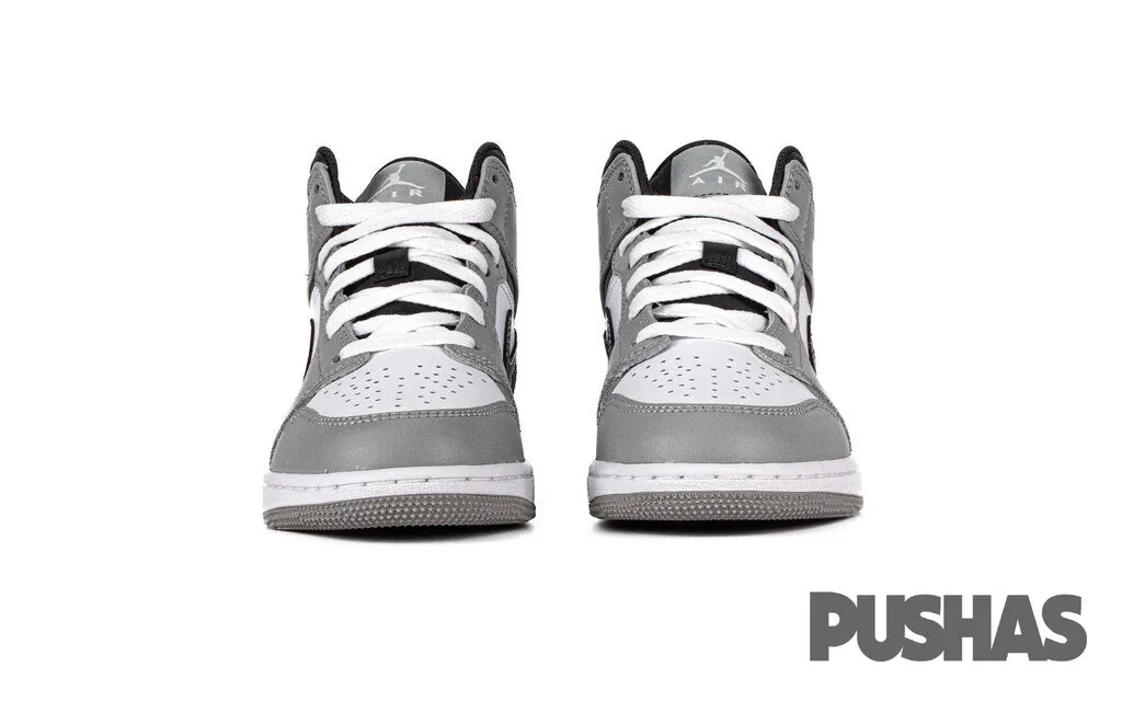 Flexible Soles Dynamic silhouette Air Jordan 1 Mid 'Light Smoke Grey Anthracite' GS (2022)