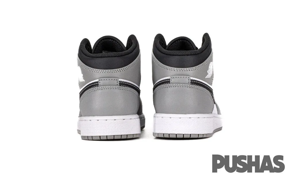 Air Jordan 1 Mid 'Light Smoke Grey Anthracite' GS (2022) Comfortable Midfoot
