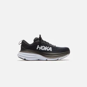 HOKA WMNS Bondi 8 - Black / White Urban Flex Durable Comfort