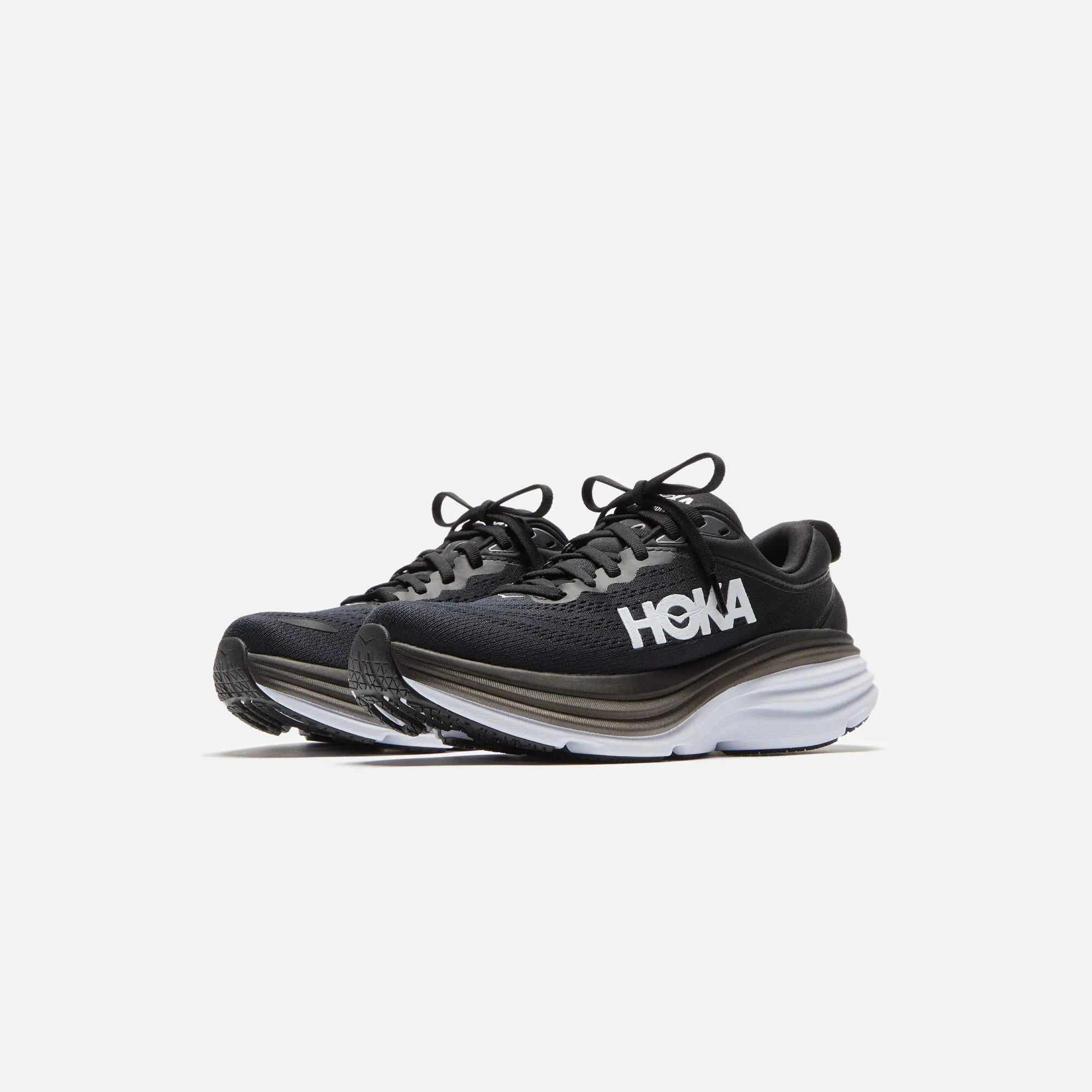 Cold Friendly HOKA WMNS Bondi 8 - Black / White