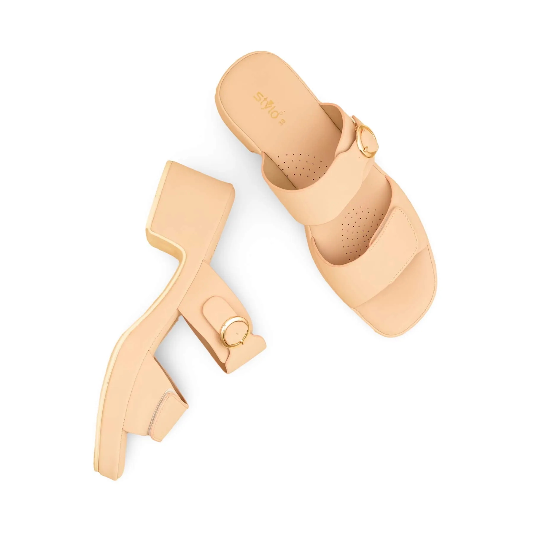 hunting Beige Formal Slipper For Ladies PU0622