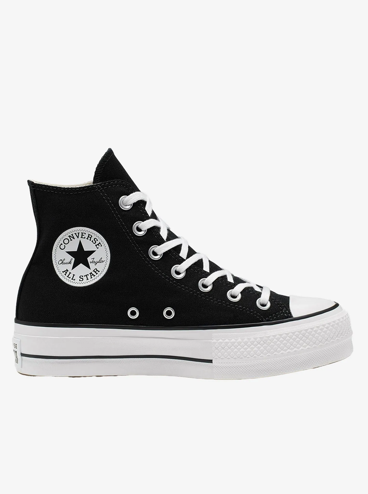 All Star Canvas Lift High Top Womens Slip Form Comfortable Tongue