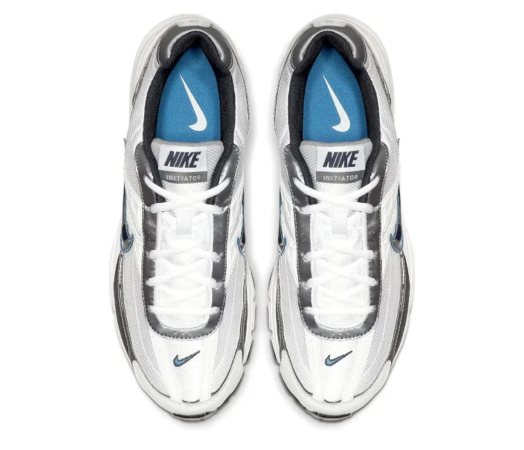 Easy Wear Flex Step Men??s Nike Initiator (White/Obsidian Blue)