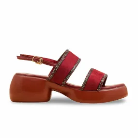 Maroon Formal Women Sandal PU0594 version