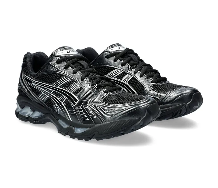 High Top Style Men??s Asics Gel-Kayano 14 (Black/Pure Silver)