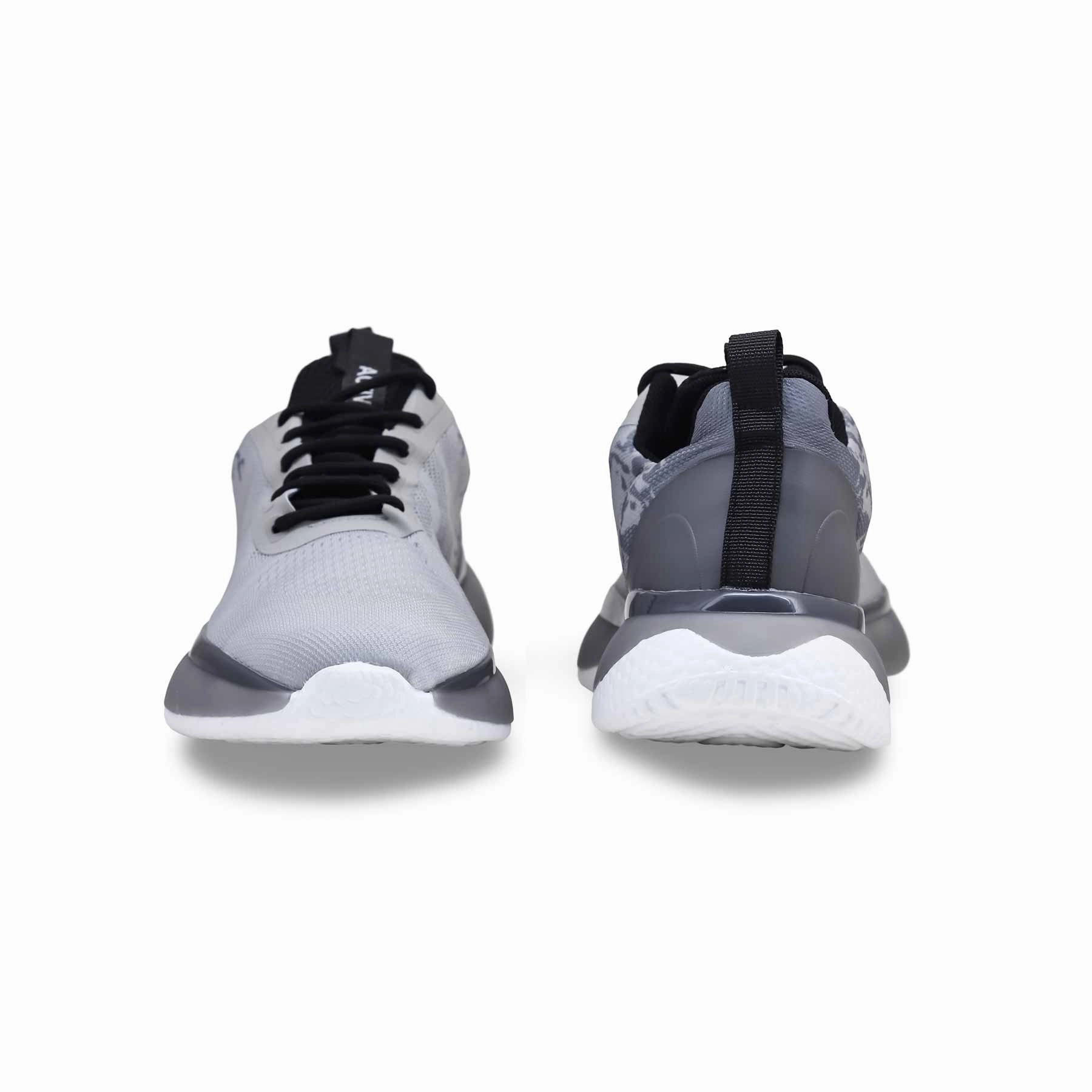 Fitted Traction Grey Ladies Casual Sneaker AT7345