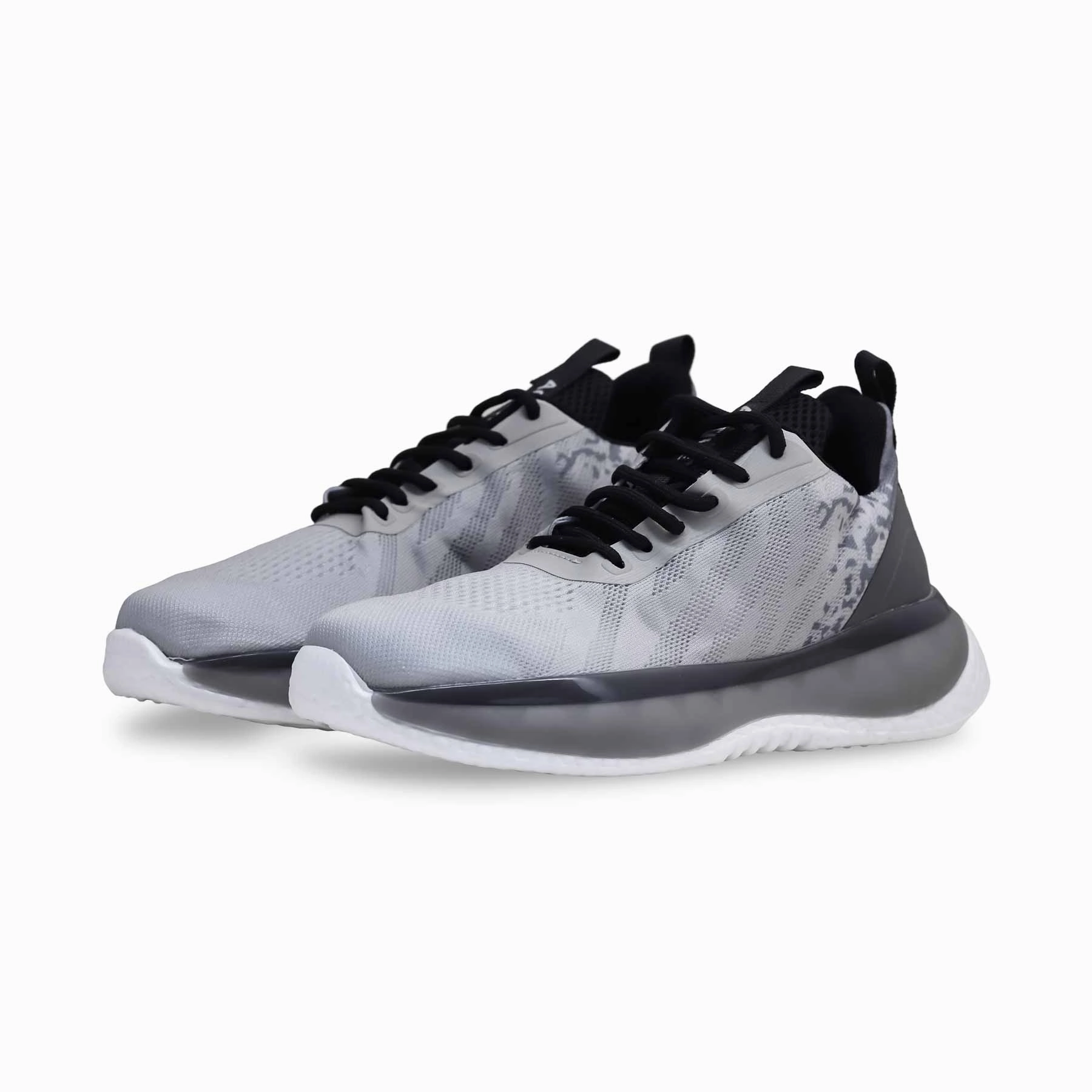 Running Compatible SlipOn Grey Ladies Casual Sneaker AT7345