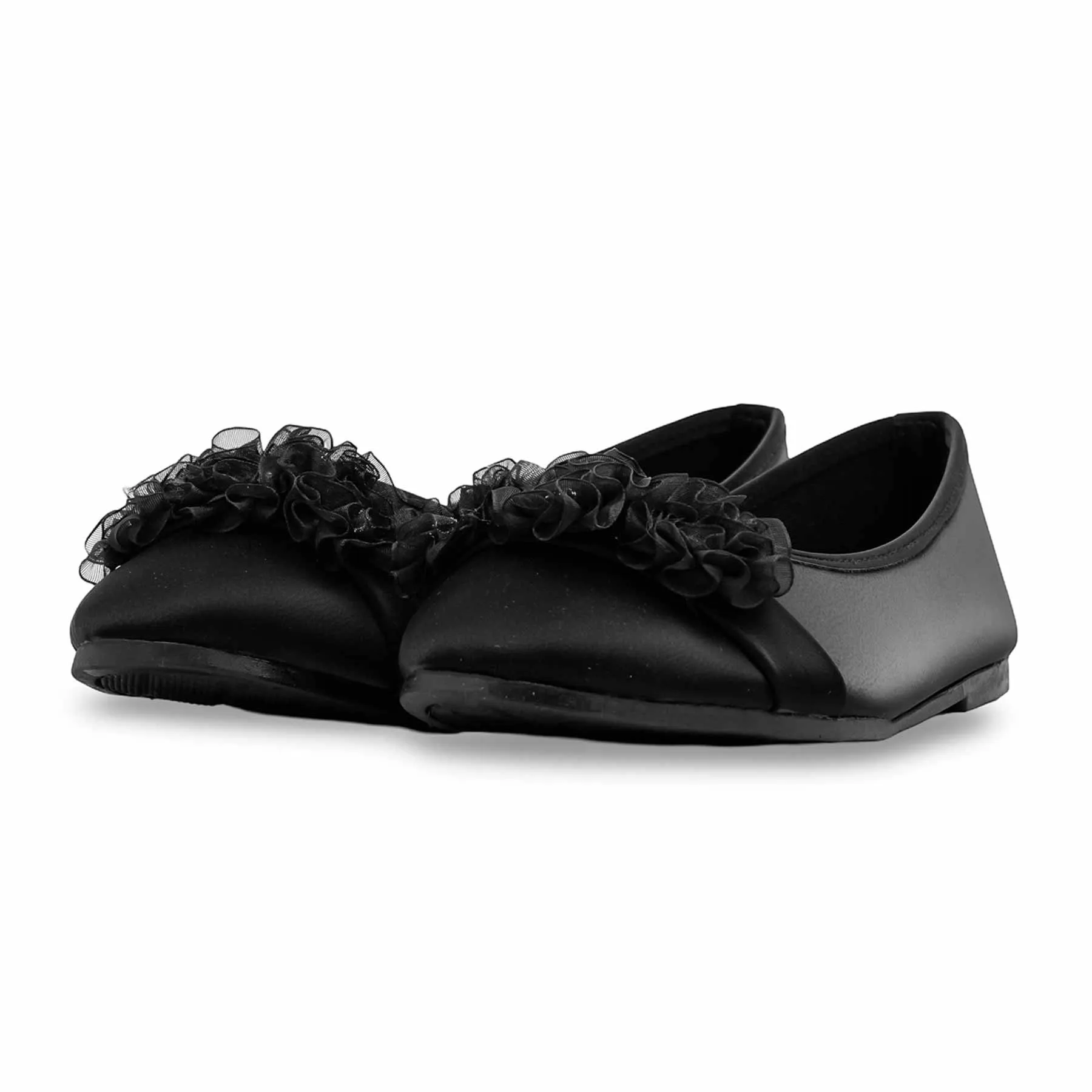 Supportive Cushioning Black Pumps For Ladies WN1255