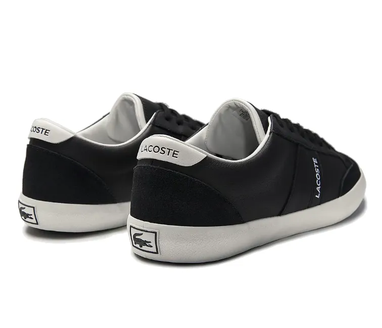 Adaptive Grip Running Ease Men's Lacoste Coupole 0120 1 CMA Leather (Black/Off White)