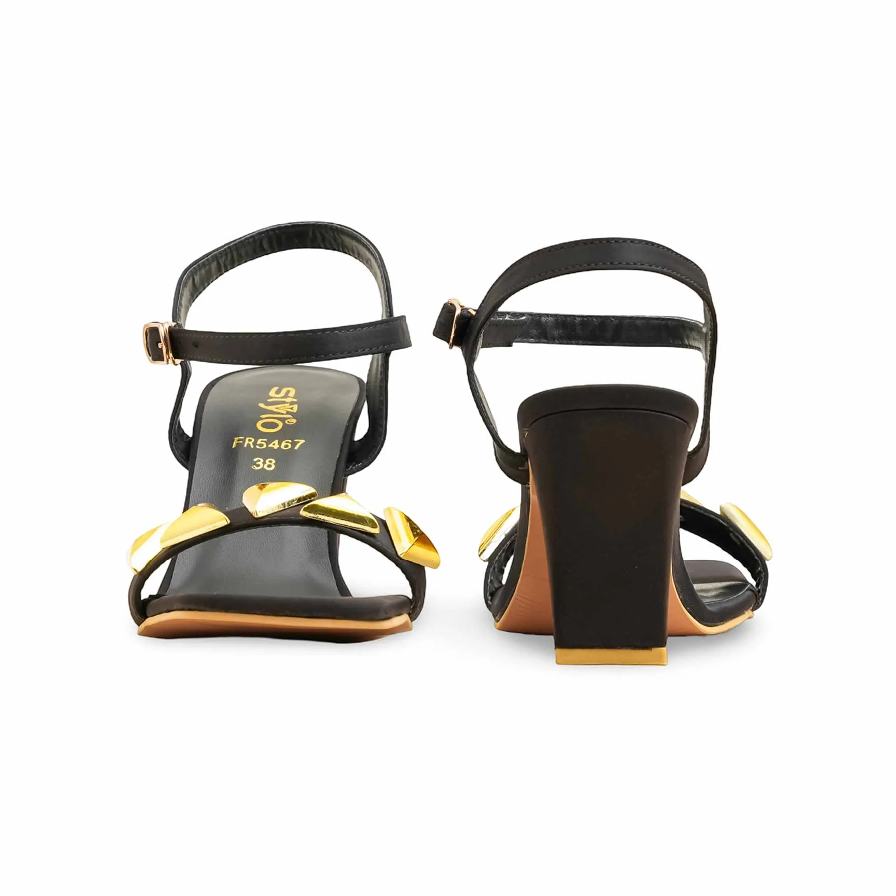 Stylish Boots Smart Footwear Black Formal Sandal FR5467