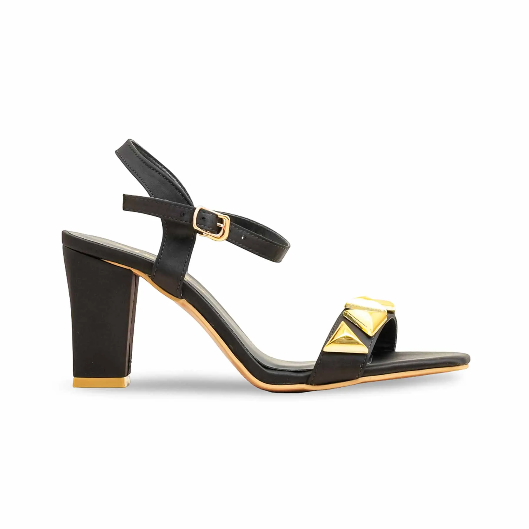 Tall Effect Black Formal Sandal FR5467