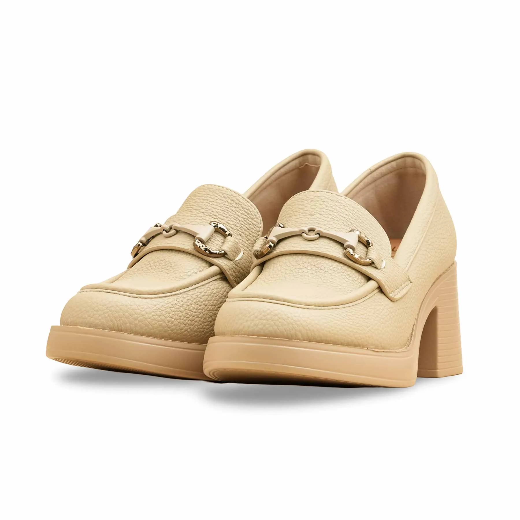 Beige Court Shoes For Ladies WN7511 Brunch Time