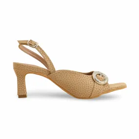 Confident Step Flexible Beige Formal Sandal FR5439