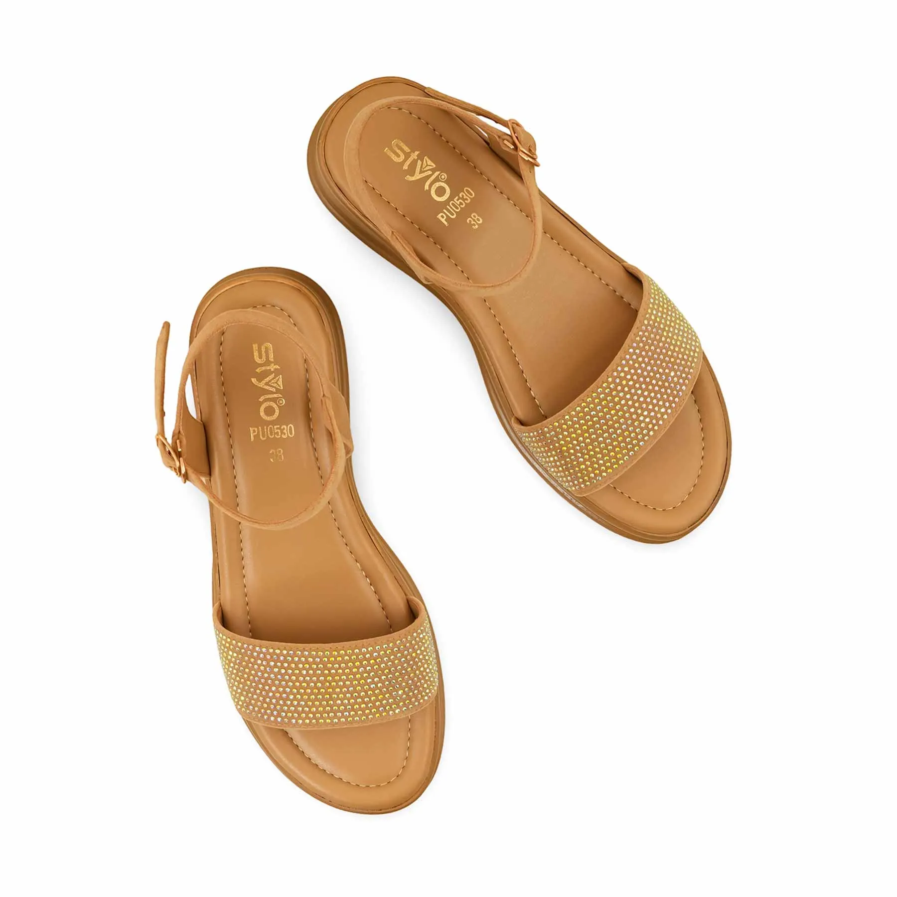 Work Ready Sale Glow Beige Formal Sandal PU0530