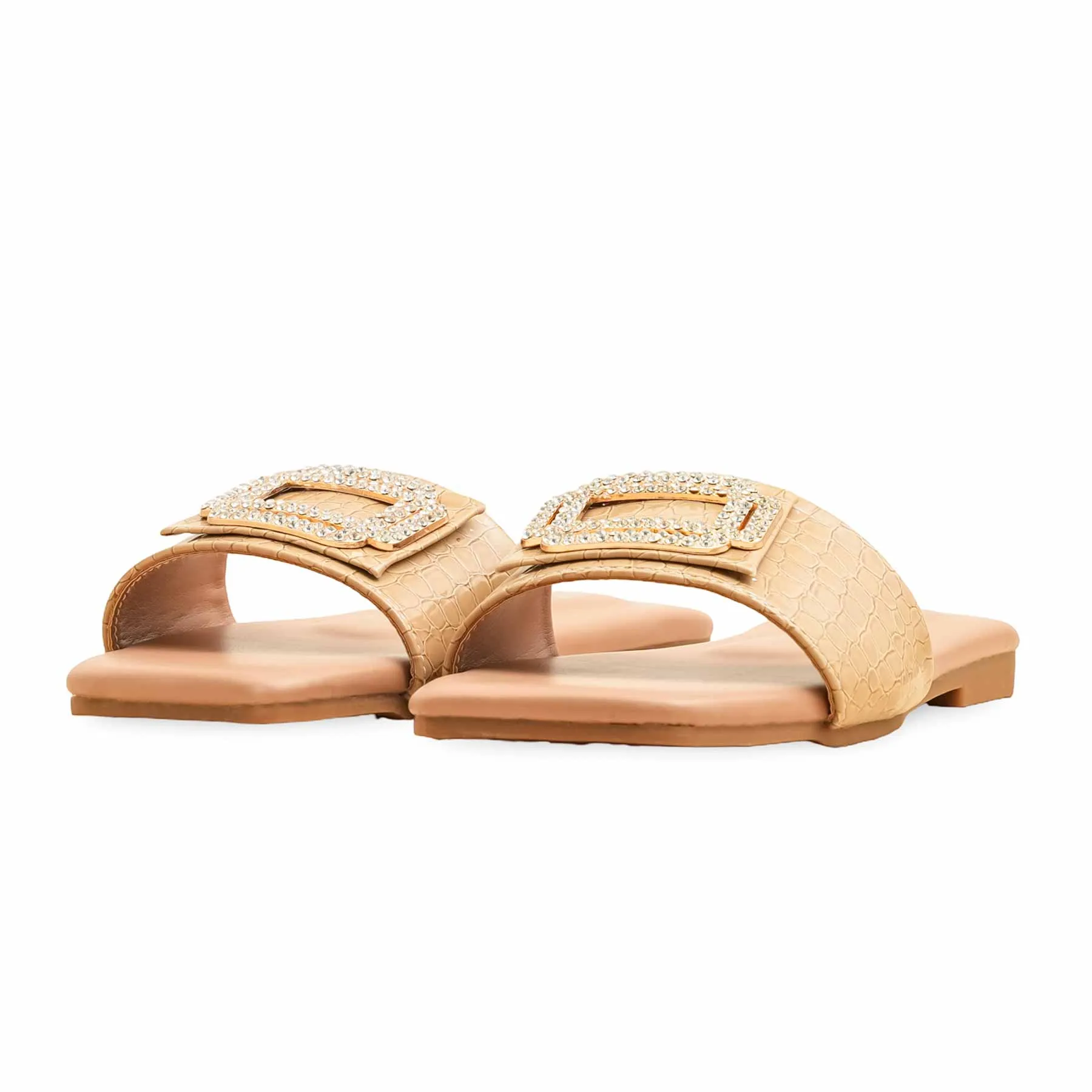 Beige Formal Slipper For Ladies FR8419 Play Glow