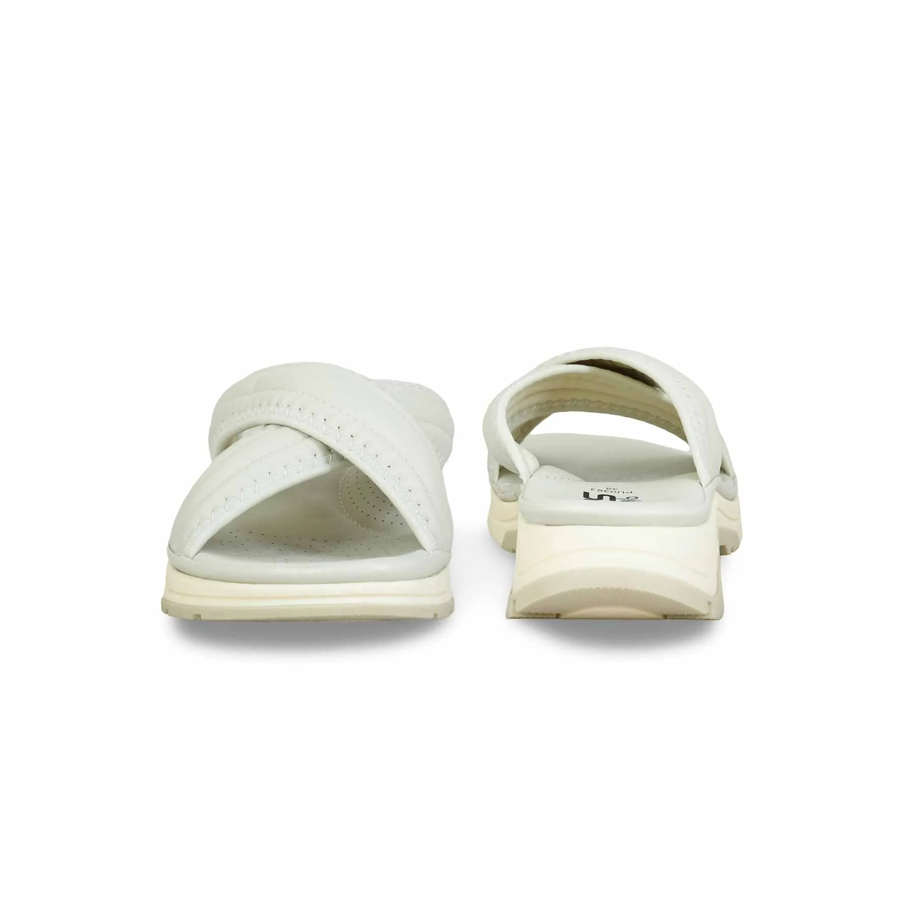 Beige Formal Slipper PU0363 Easy Fit Boosted Height