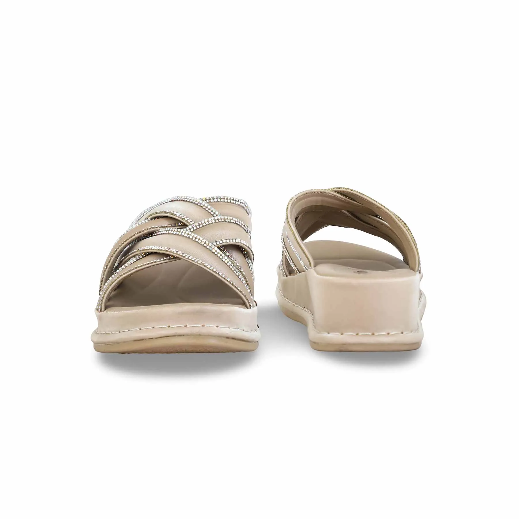 Beige Formal Slipper PU0520 Youth Edge