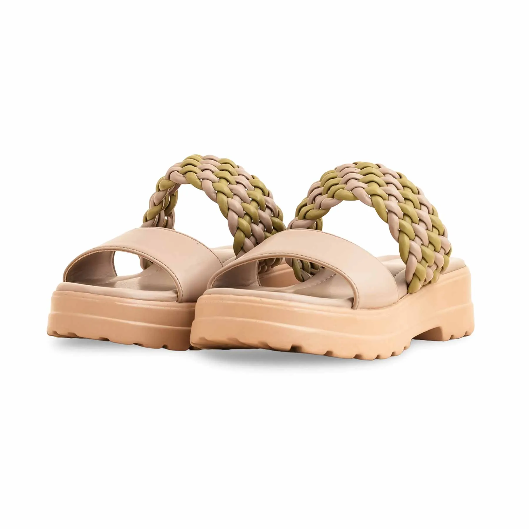 Simple Chic Beige Formal Slipper PU0527