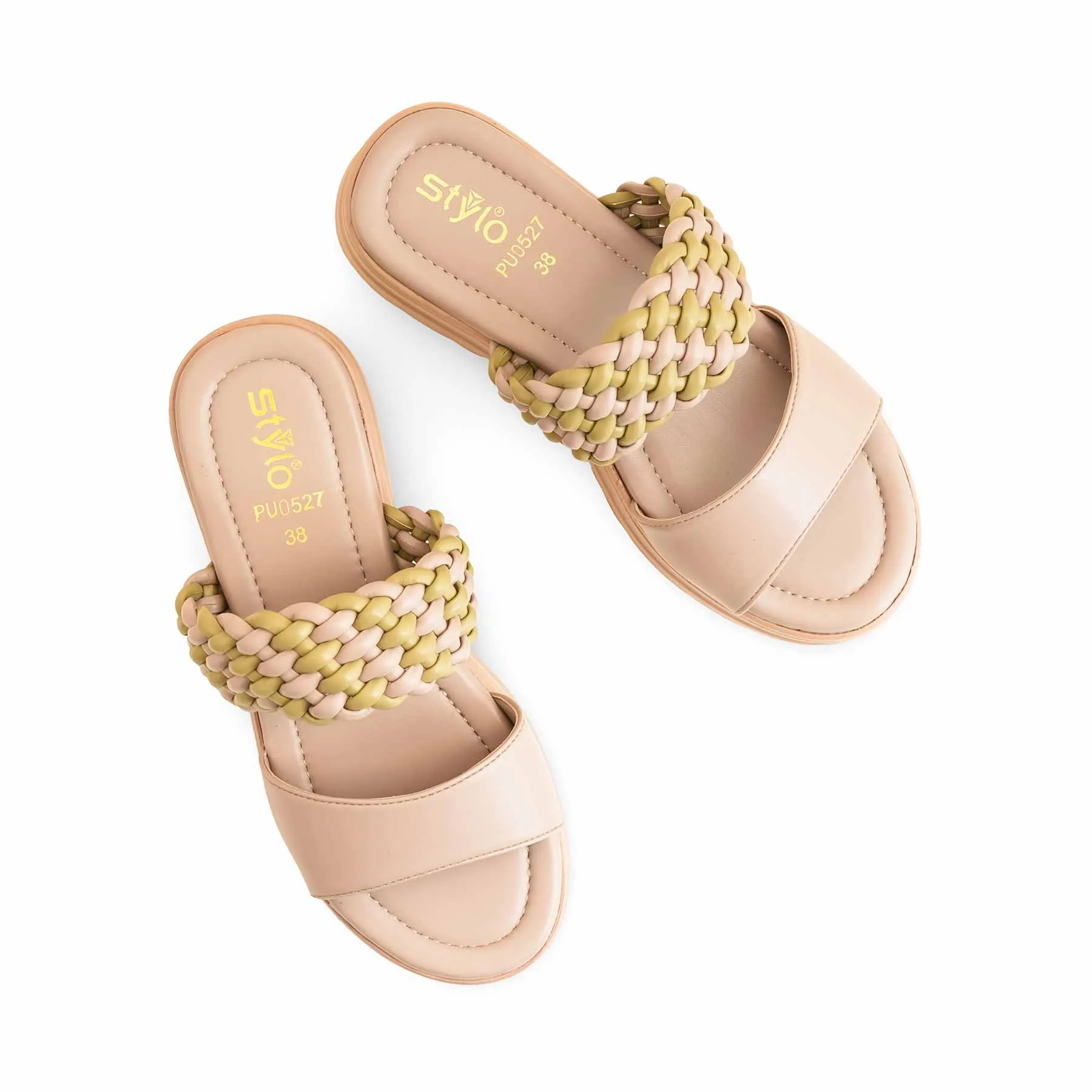 Beige Formal Slipper PU0527 Work Edge