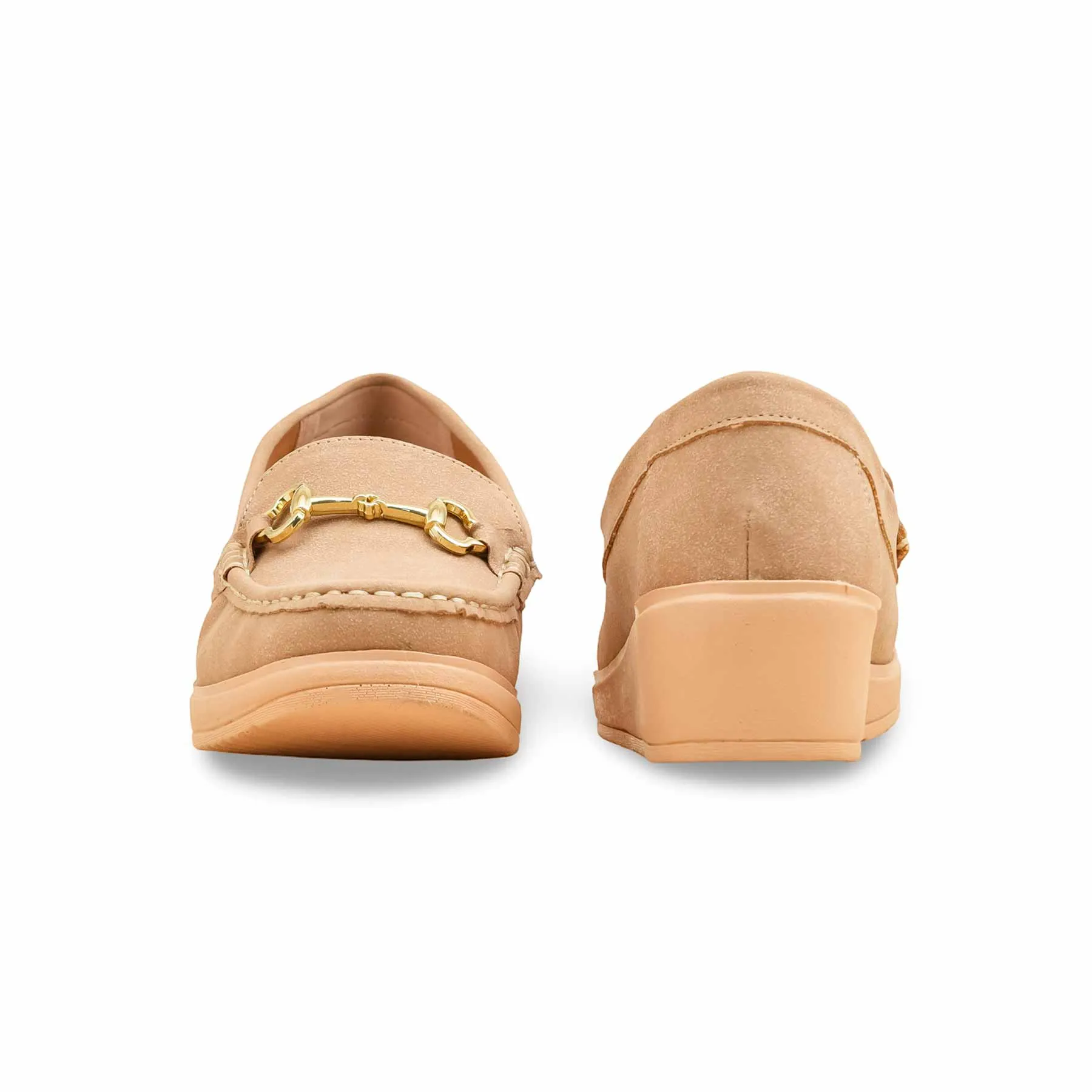 Beige Moccasin For Ladies WN4529 Outdoor Footwear