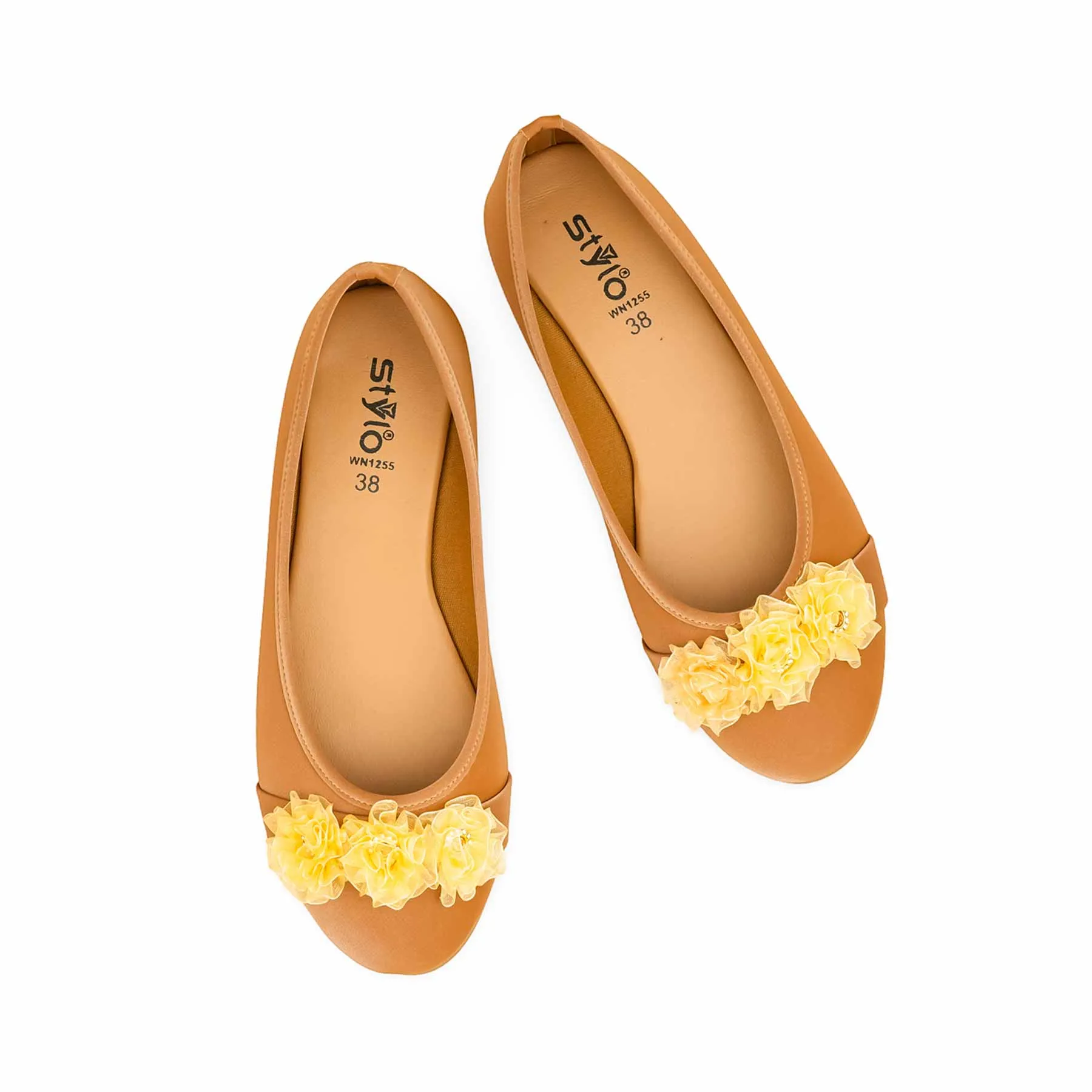 Beige Pumps For Ladies WN1255 Adaptive Style Ship Mood