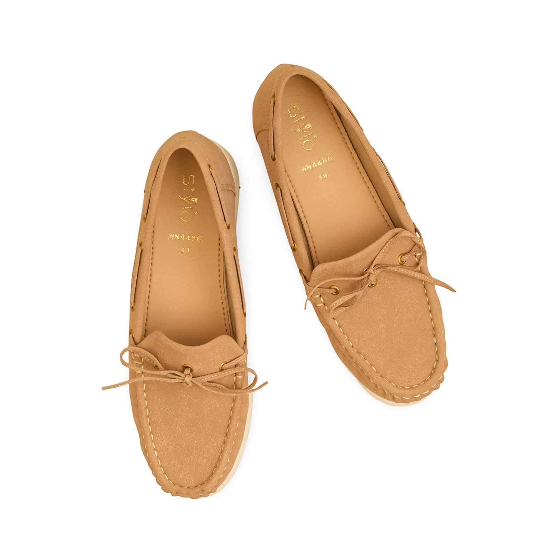 Beige Women Moccasin WN4486 Tea Glow