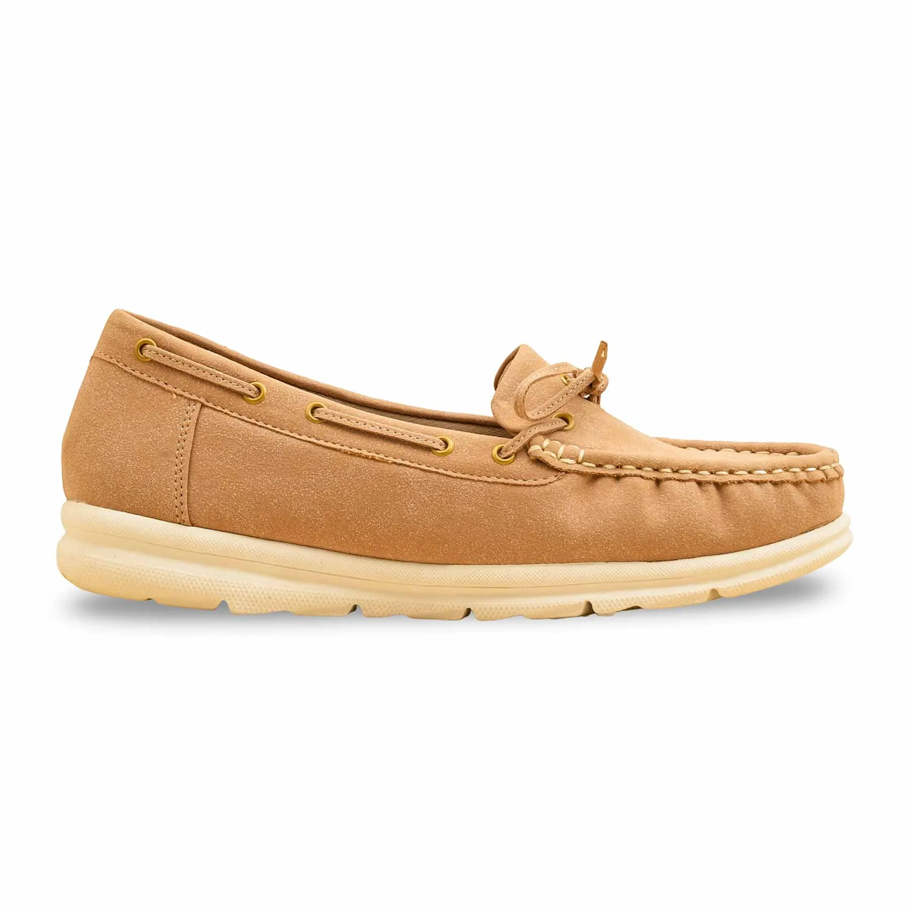Beige Women Moccasin WN4486 Charity Mood Supportive footwear