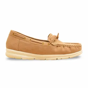 Beige Women Moccasin WN4486 Charity Mood Supportive footwear