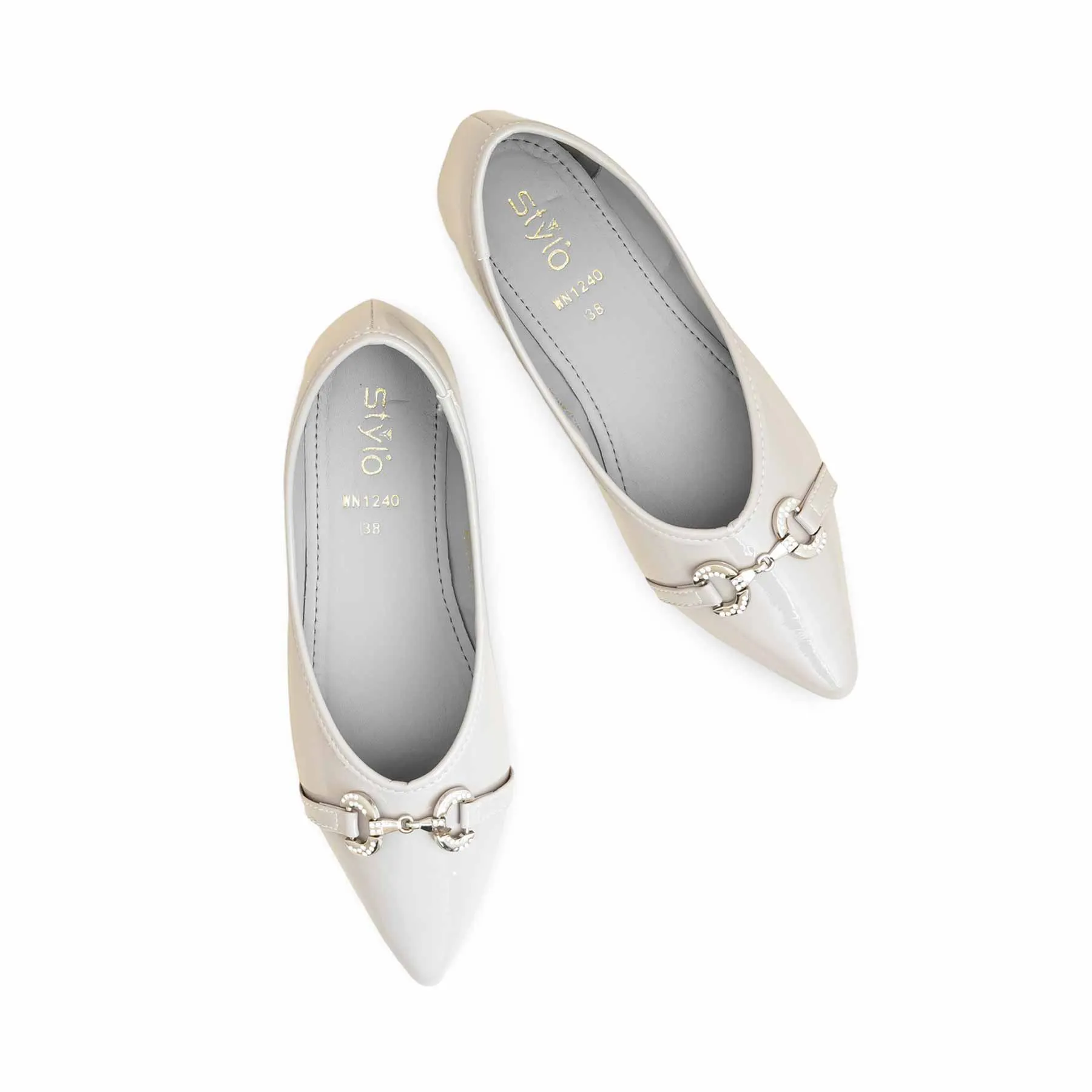 Grey Women Pumps WN1240 Gym Step Airport Style