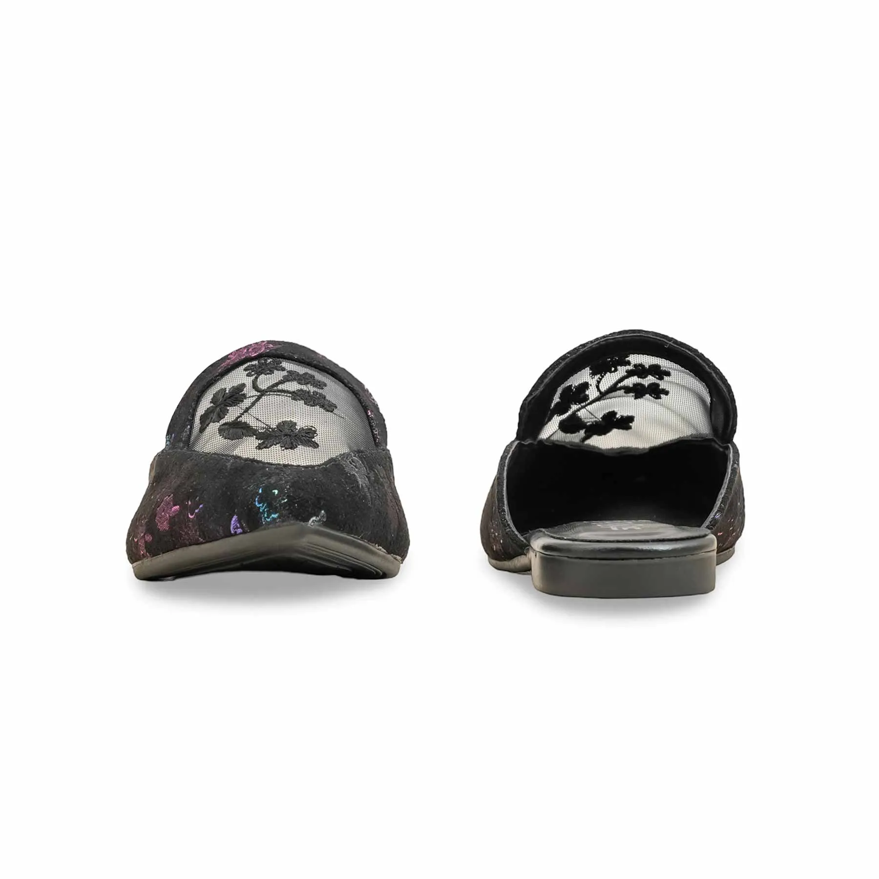 Elegant Pumps Sophisticated Boots Black Back Open For Women WN5431