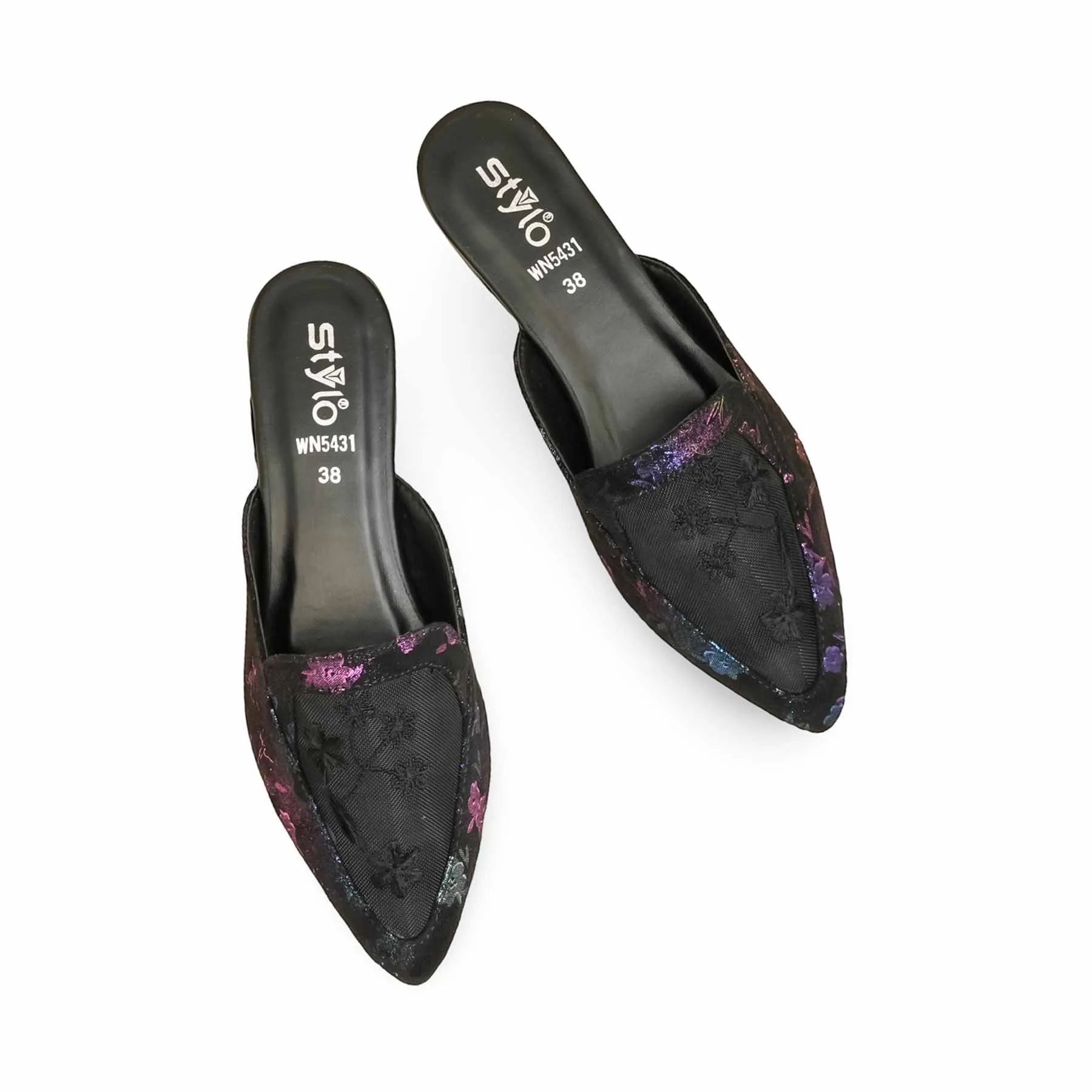 Spring Sandals Black Back Open For Women WN5431