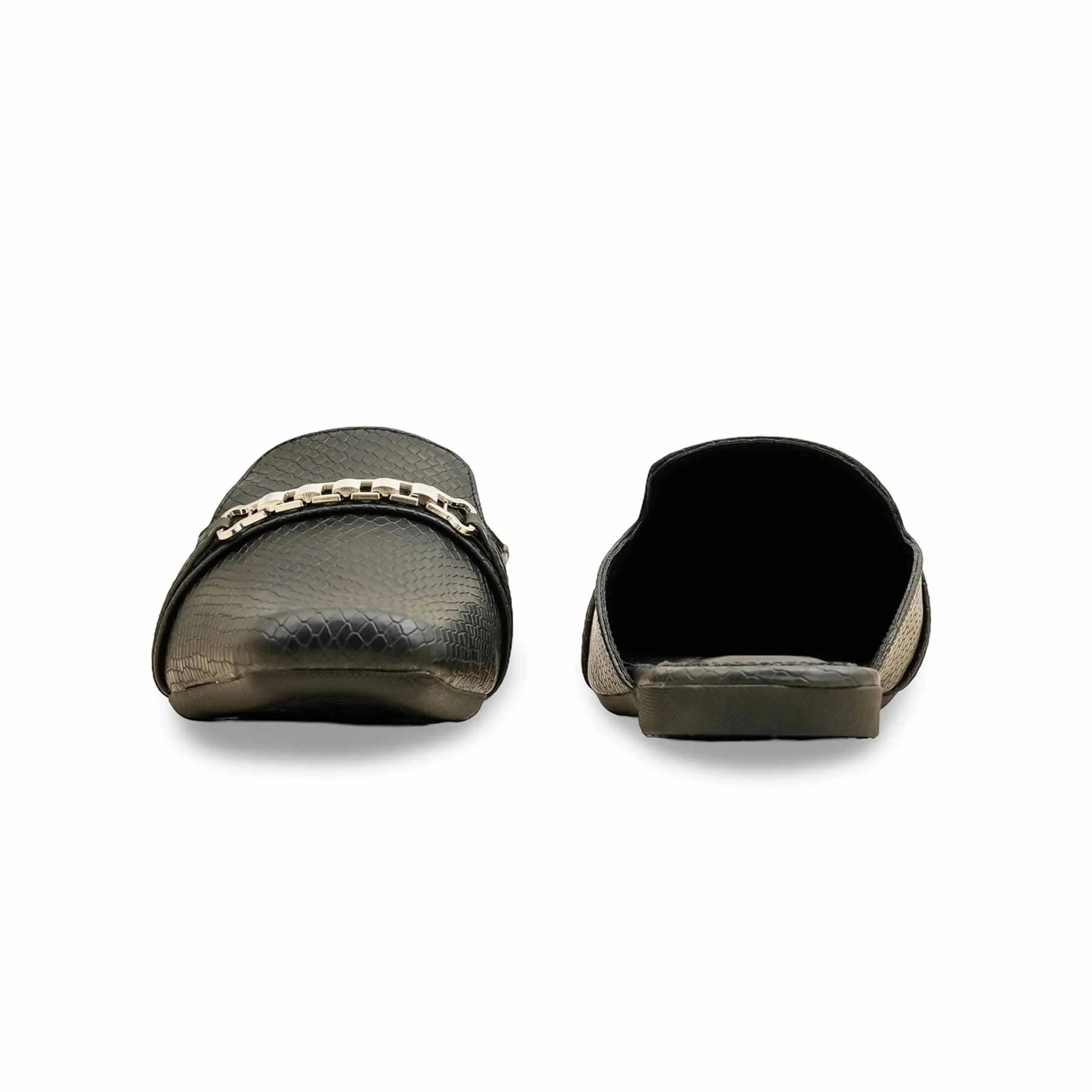 Smart Sandals Black Back Open For Women WN8094