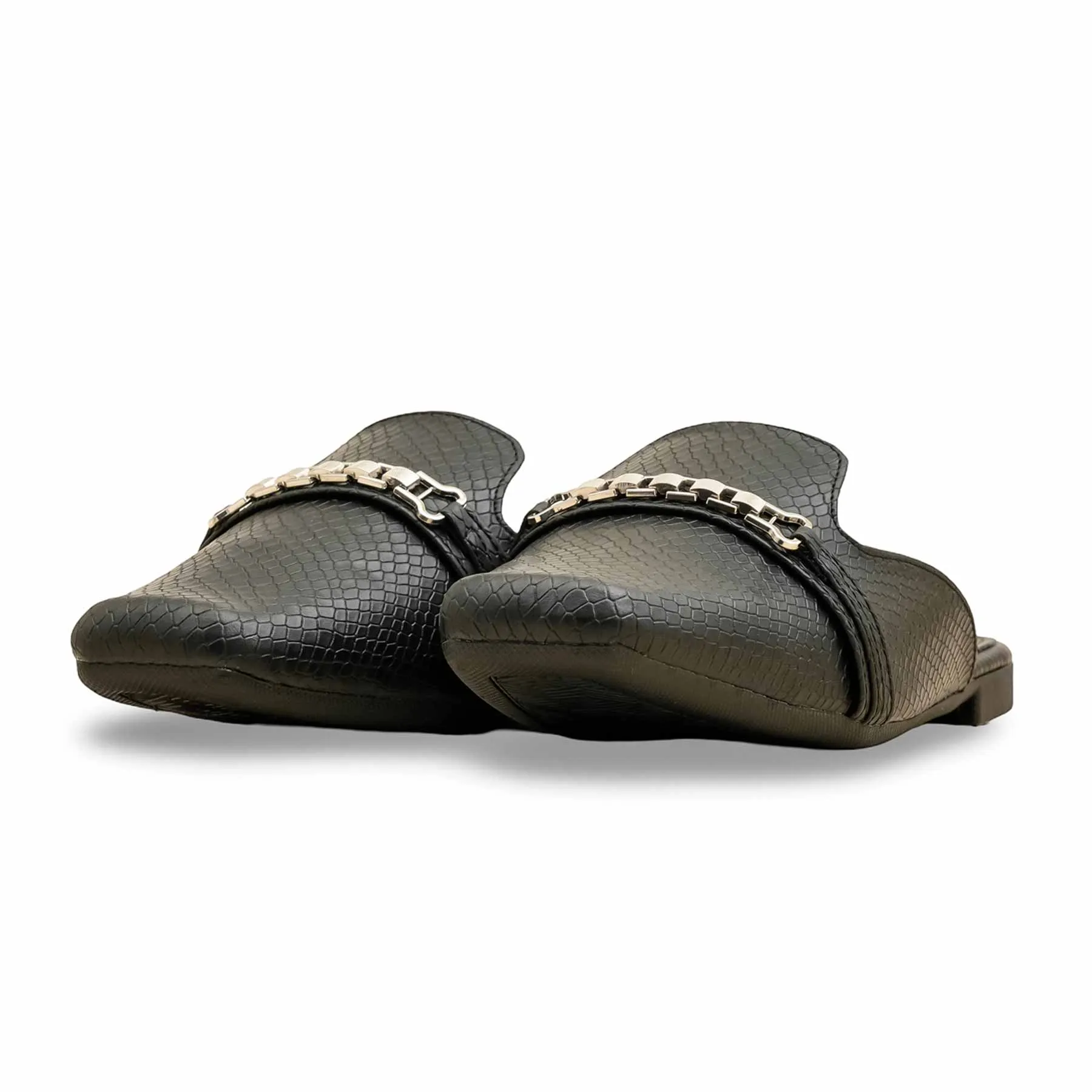 Glamorous Heels Romantic Spark Black Back Open For Women WN8094