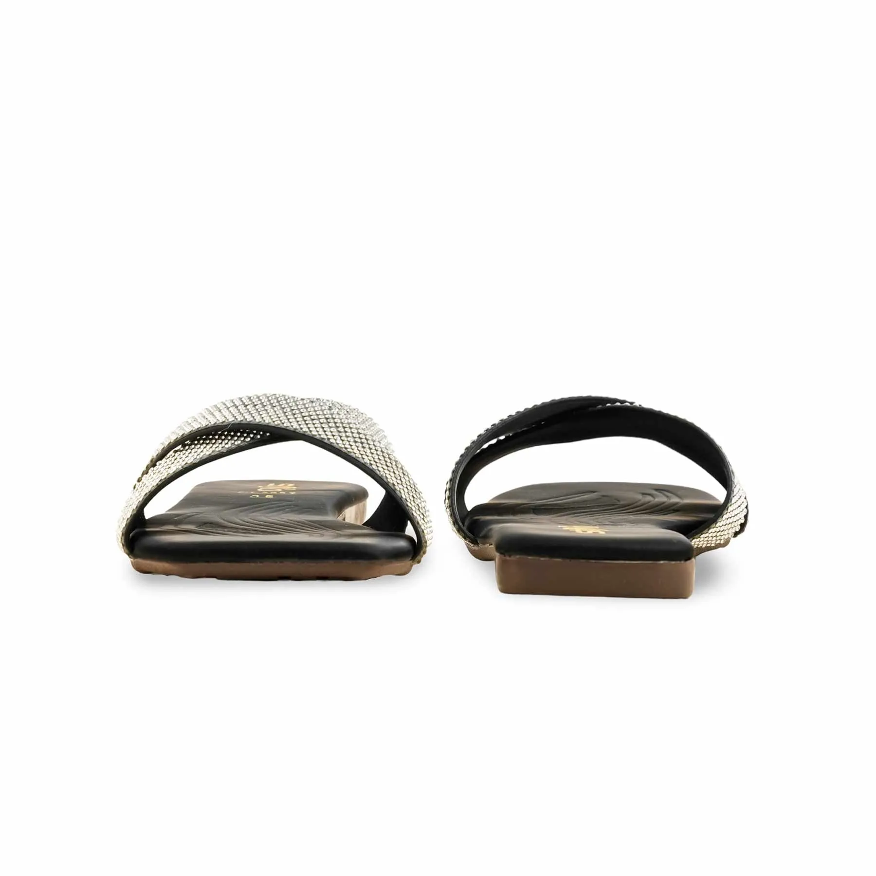 Black Casual Slipper CL2097 Lesson Step