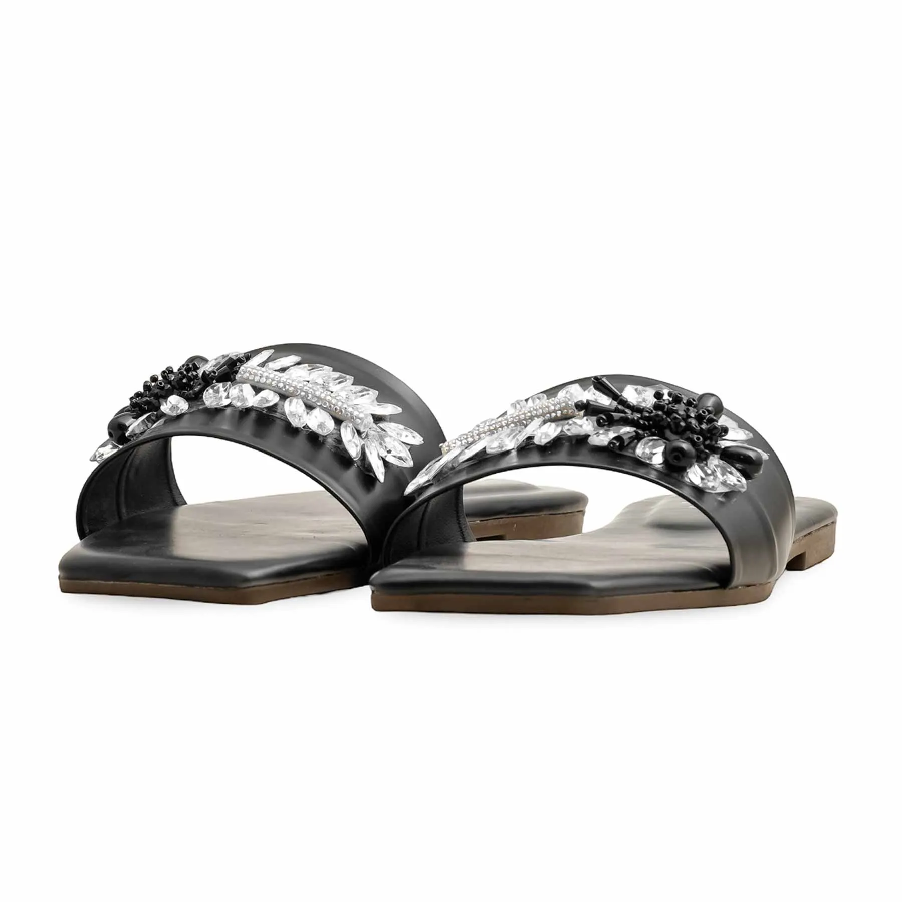 Black Casual Slipper CL2112 No Odor